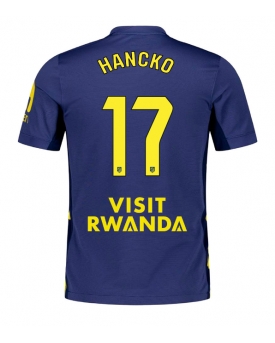 Billige Fotballdrakt Atletico Madrid David Hancko #17 Replika Bortedrakt 2025-26 Kortermet Billige Fotballdrakt Atletico Madrid David Hancko #17 Replika Bortedrakt 2025-26 Kortermet